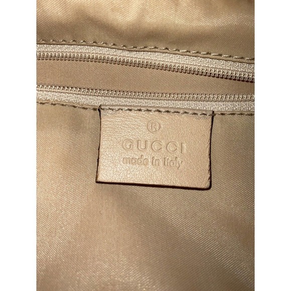 Gucci Vintage Bamboo Leather Baguette Beige Shoulder Bag - Picture 9 of 16